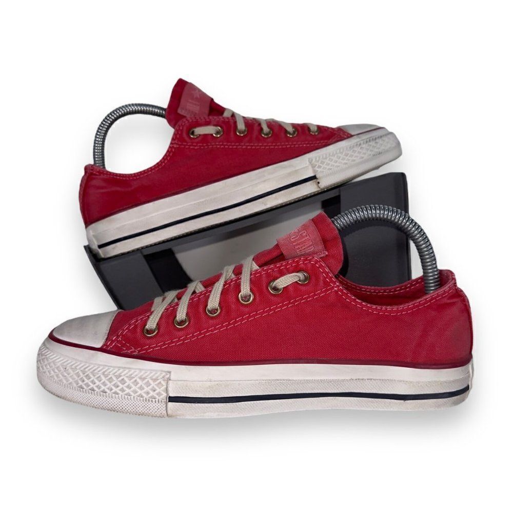 Converse Chuck Taylor‎ All Star Ox Low Washed Tango Red 136715C Women's 7